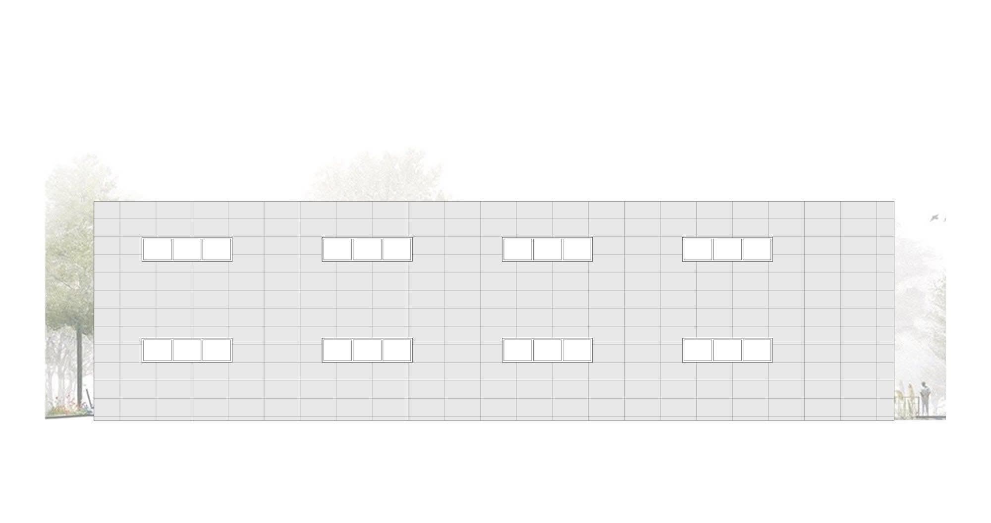 Rear facade elevation